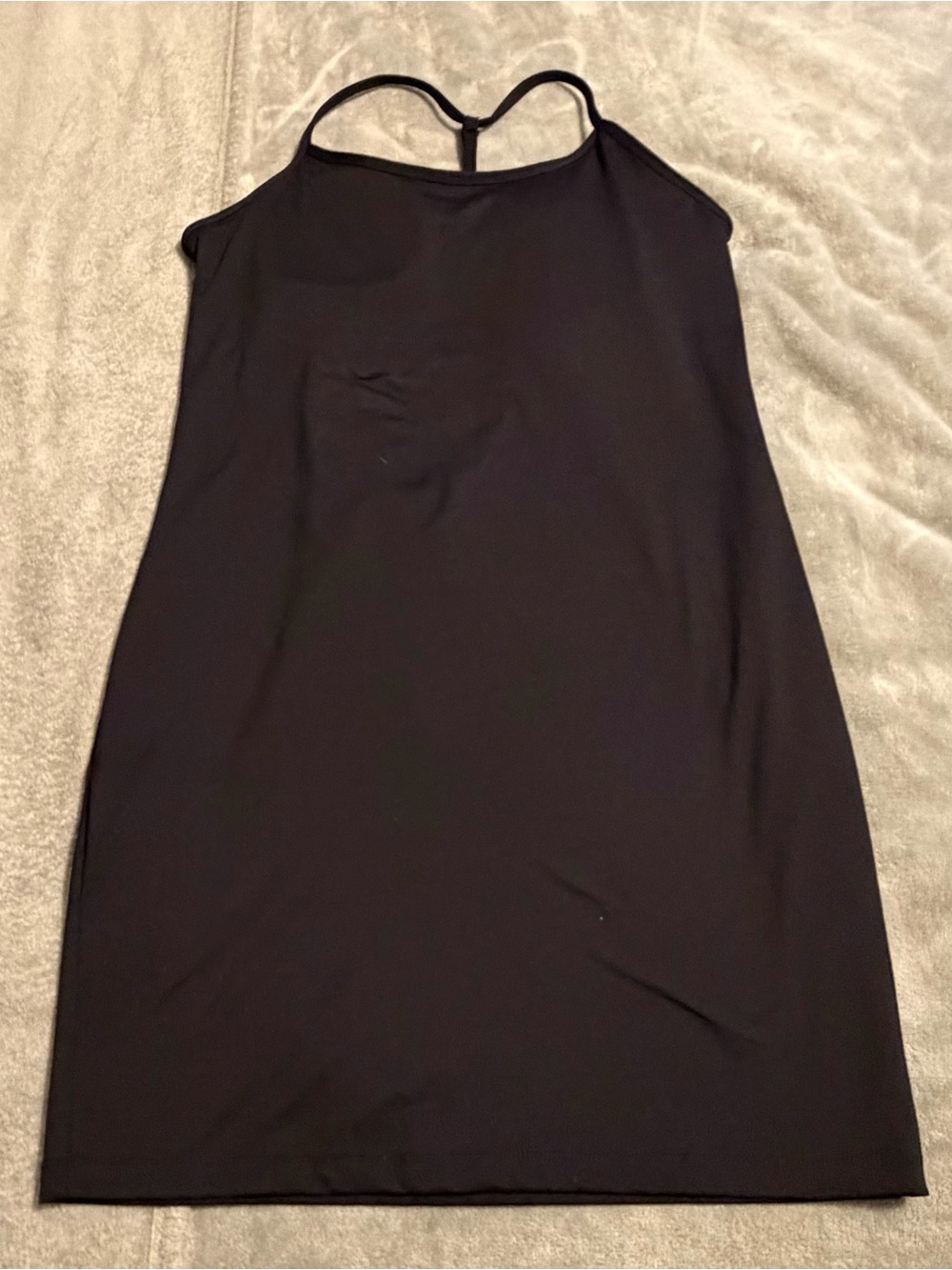 Classic Black Halter-Back Slip Dress - Women's